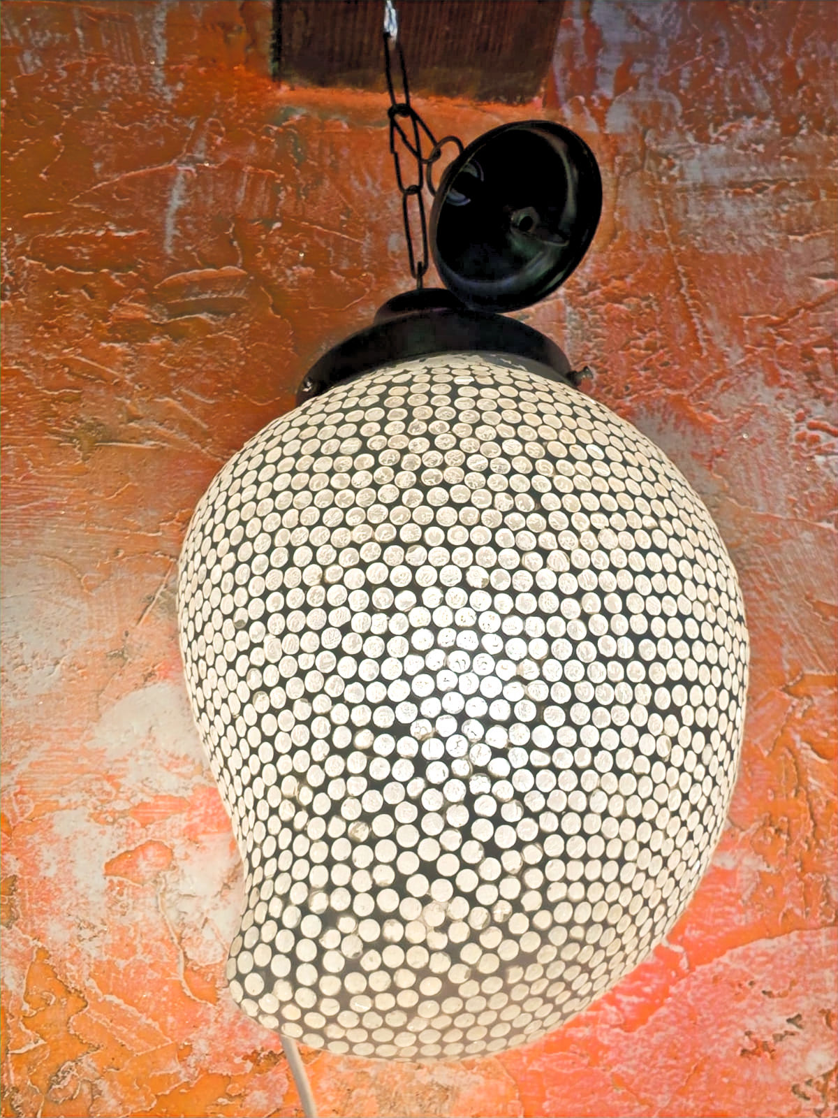 Lampadario vetro mosaico