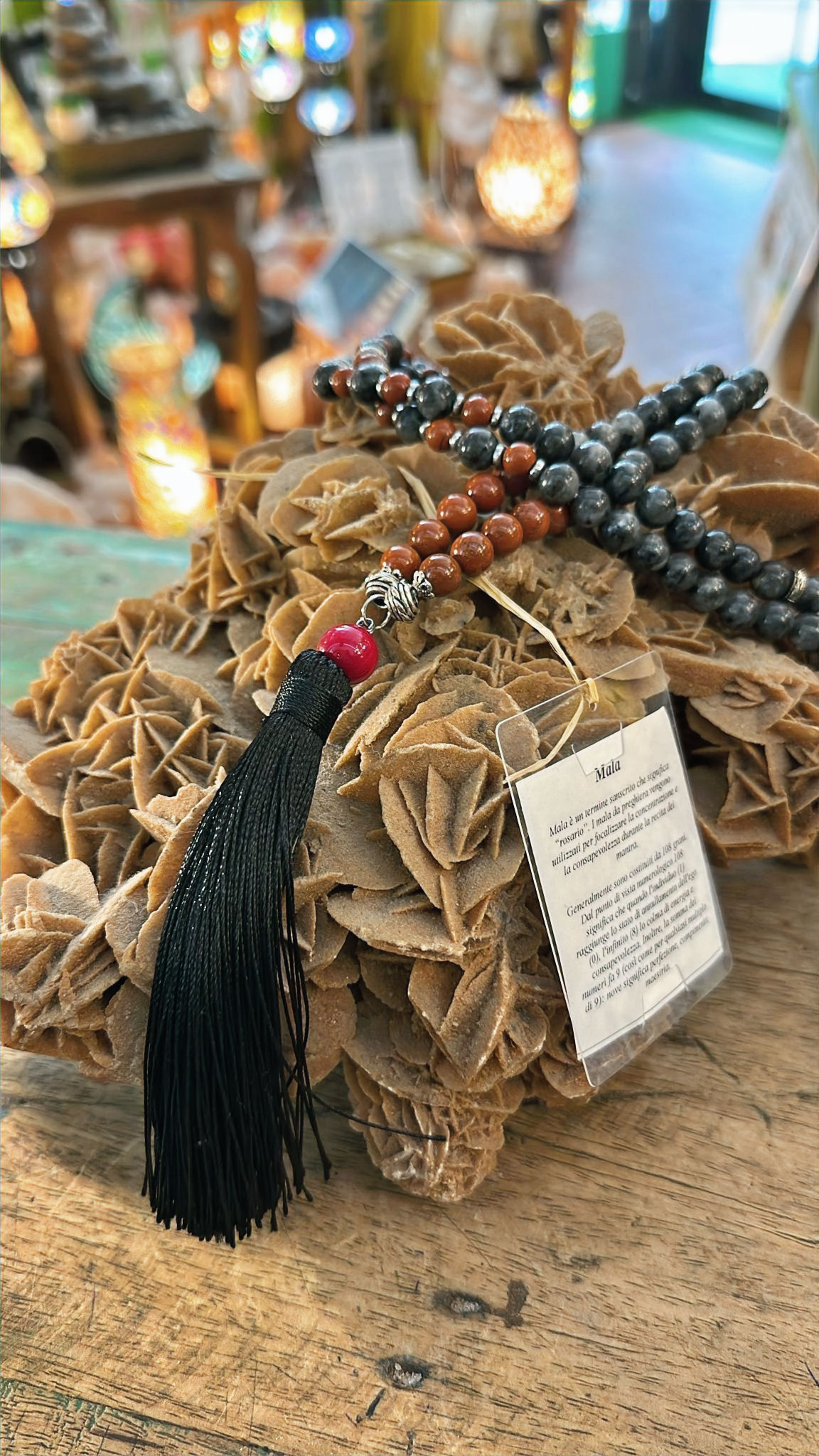 Perle Mala Diaspro Rosso