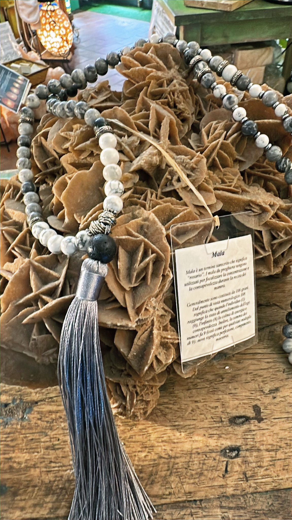 Perle Mala in Howlite bianco