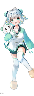 Vtuber　眠廻すぅ様キャラクターデザイン・立ち絵