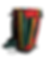 Thumbnail: Vertical/Red/Yellow/Green Stripe Premium Djembe Bag
