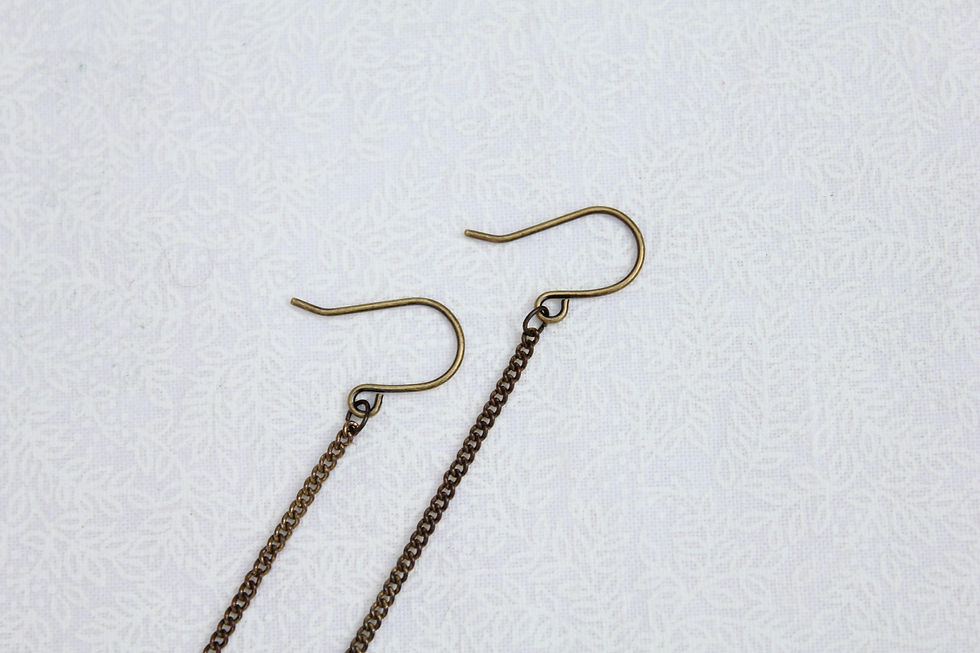 Thumbnail: long chain earrings