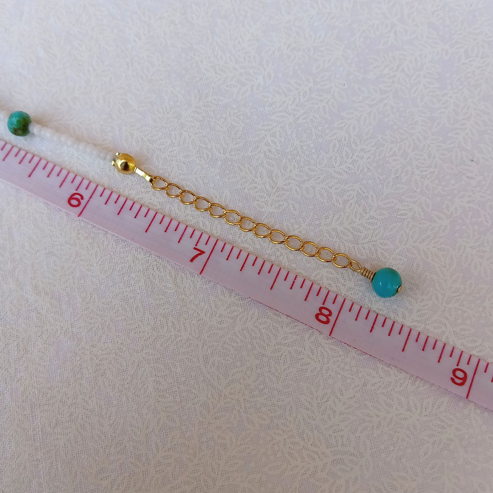 Thumbnail: turquoise chip bracelet