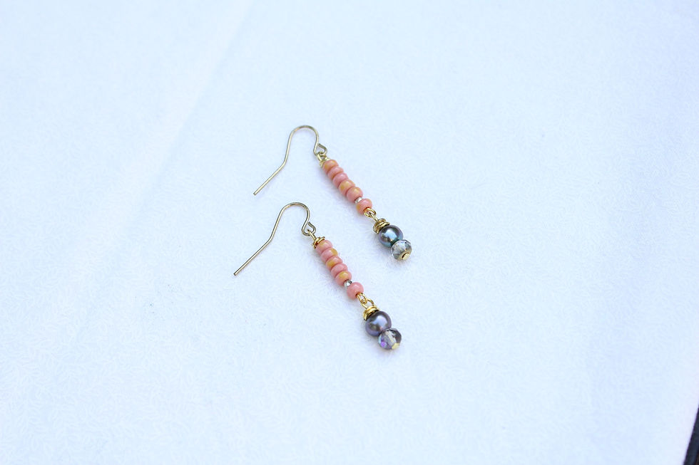 Thumbnail: pearl dangle earrings