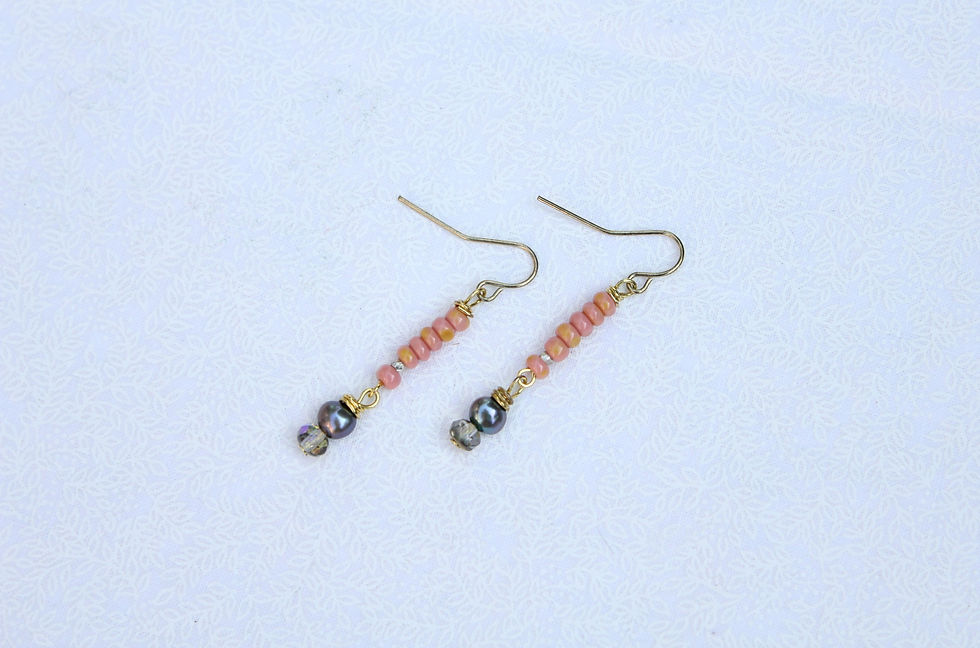 pearl dangle earrings
