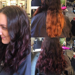 Another ombre taken to the dark side 😈 _bria_bee _avedainstituteportland