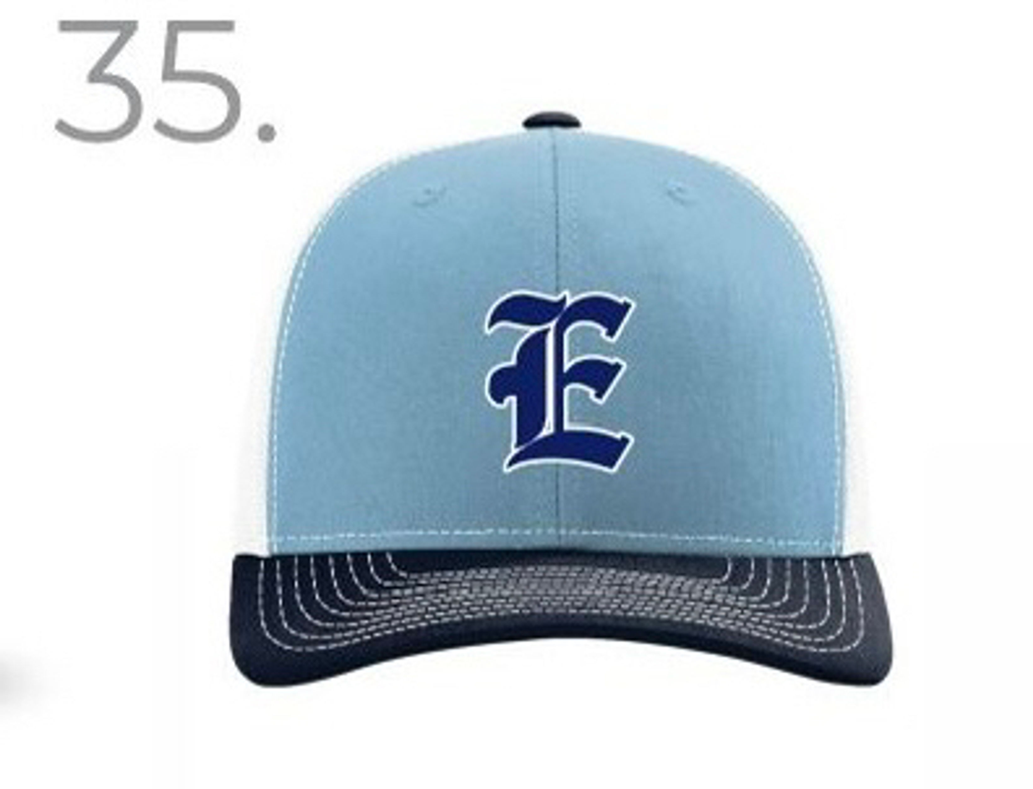 Navy/Light Blue/white E Cap