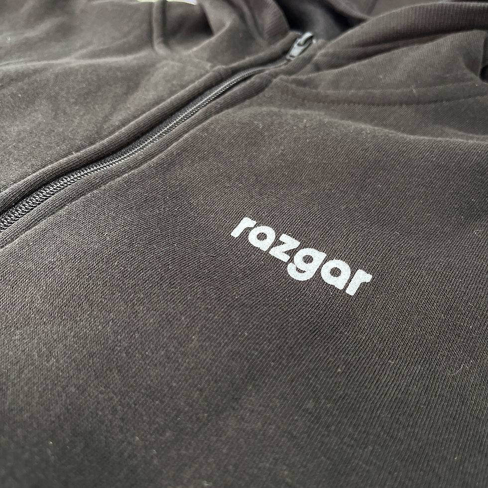 Thumbnail: Hooded sweatshirt jacket