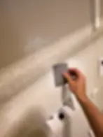 knockdown texture on a drywall repair in Leander