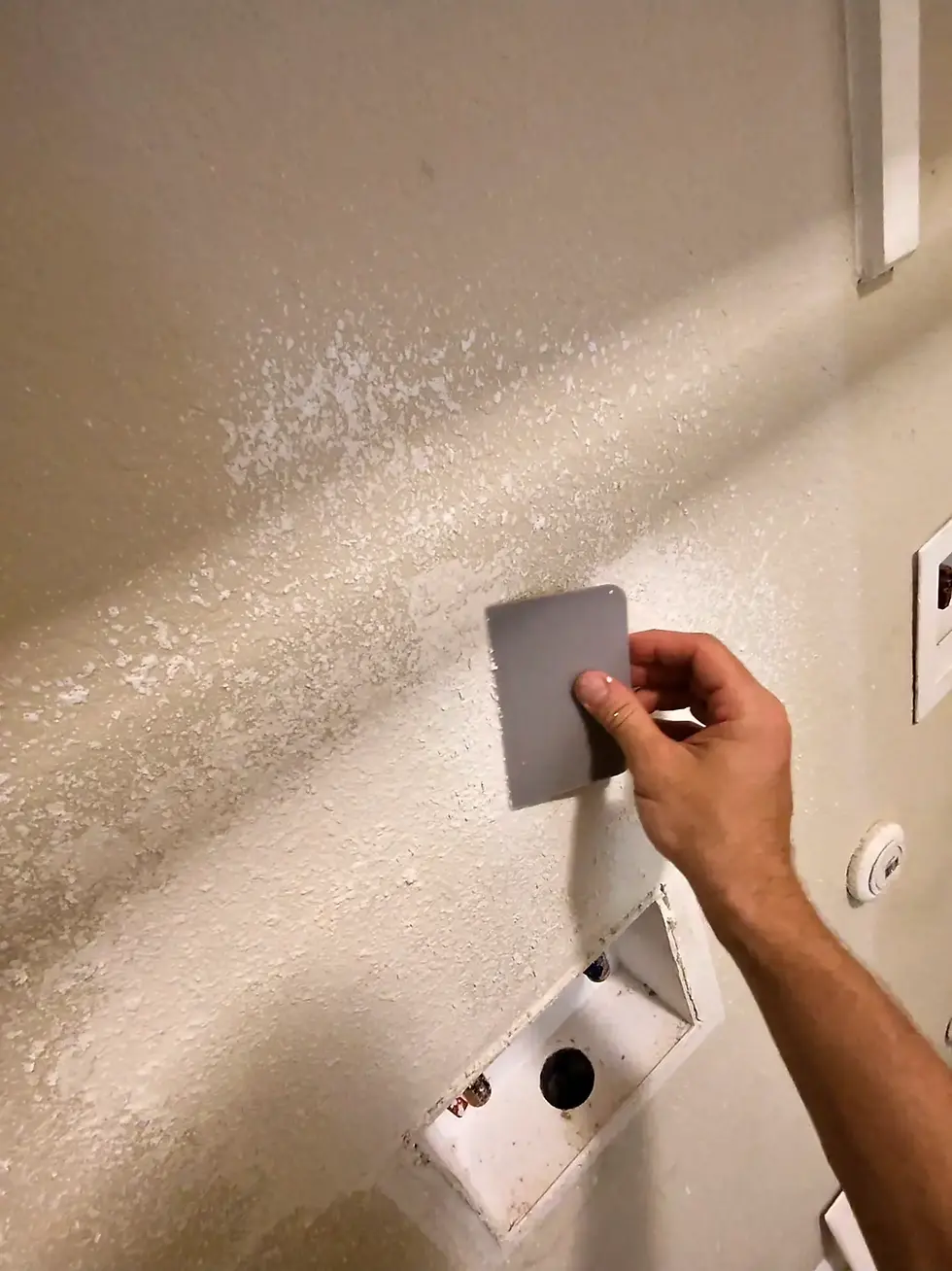 knockdown texture on a drywall repair in Leander
