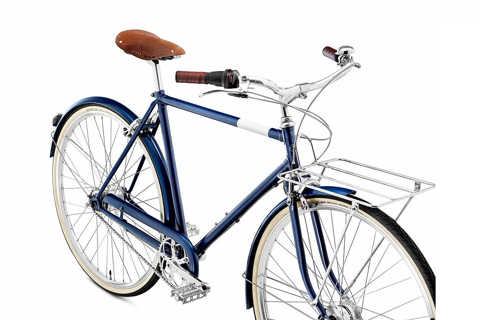 Miniatura: Creme Cycles Caferacer Man Doppio 7 Speed Dynamo Deep Blue