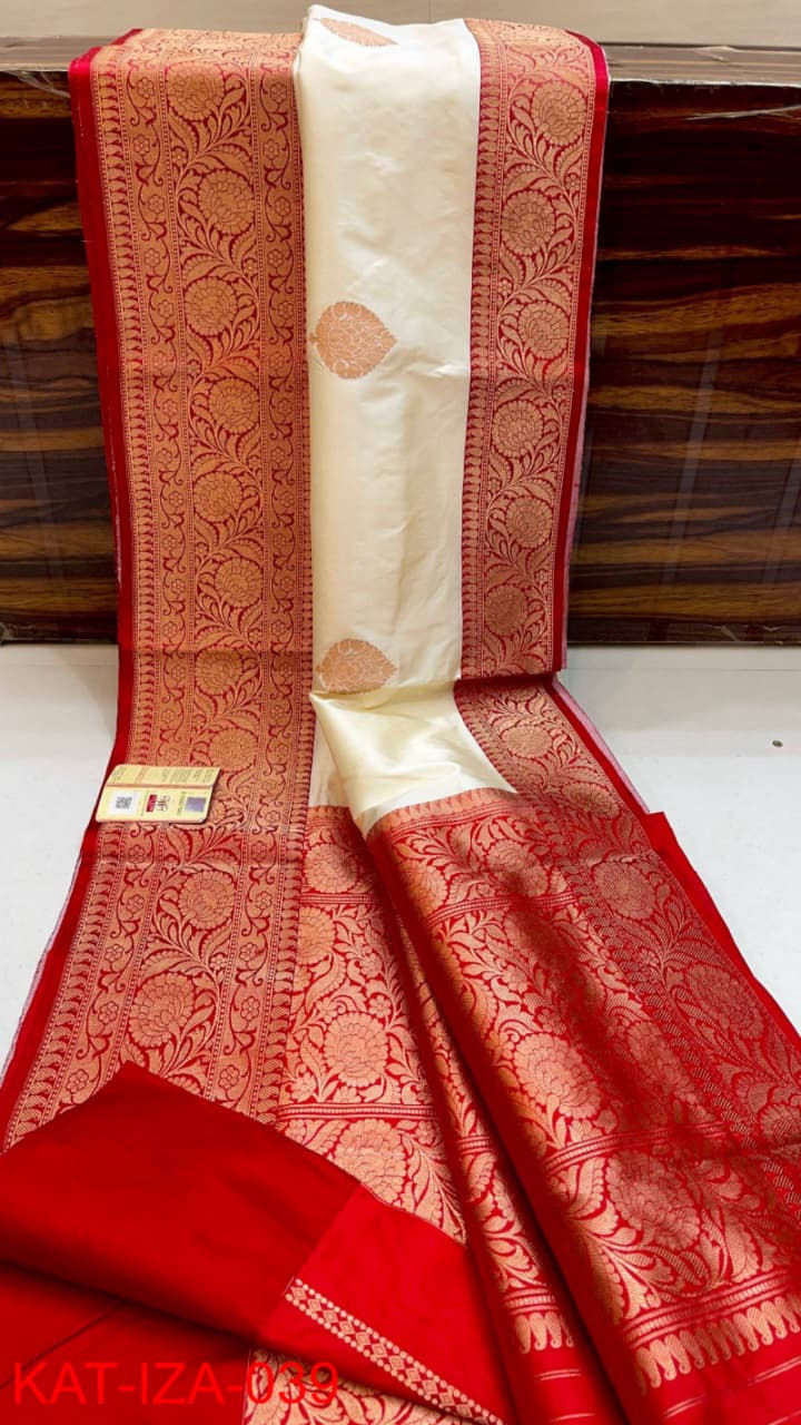 Thumbnail: PURE HANDLOOM KATAN SILK SAREE