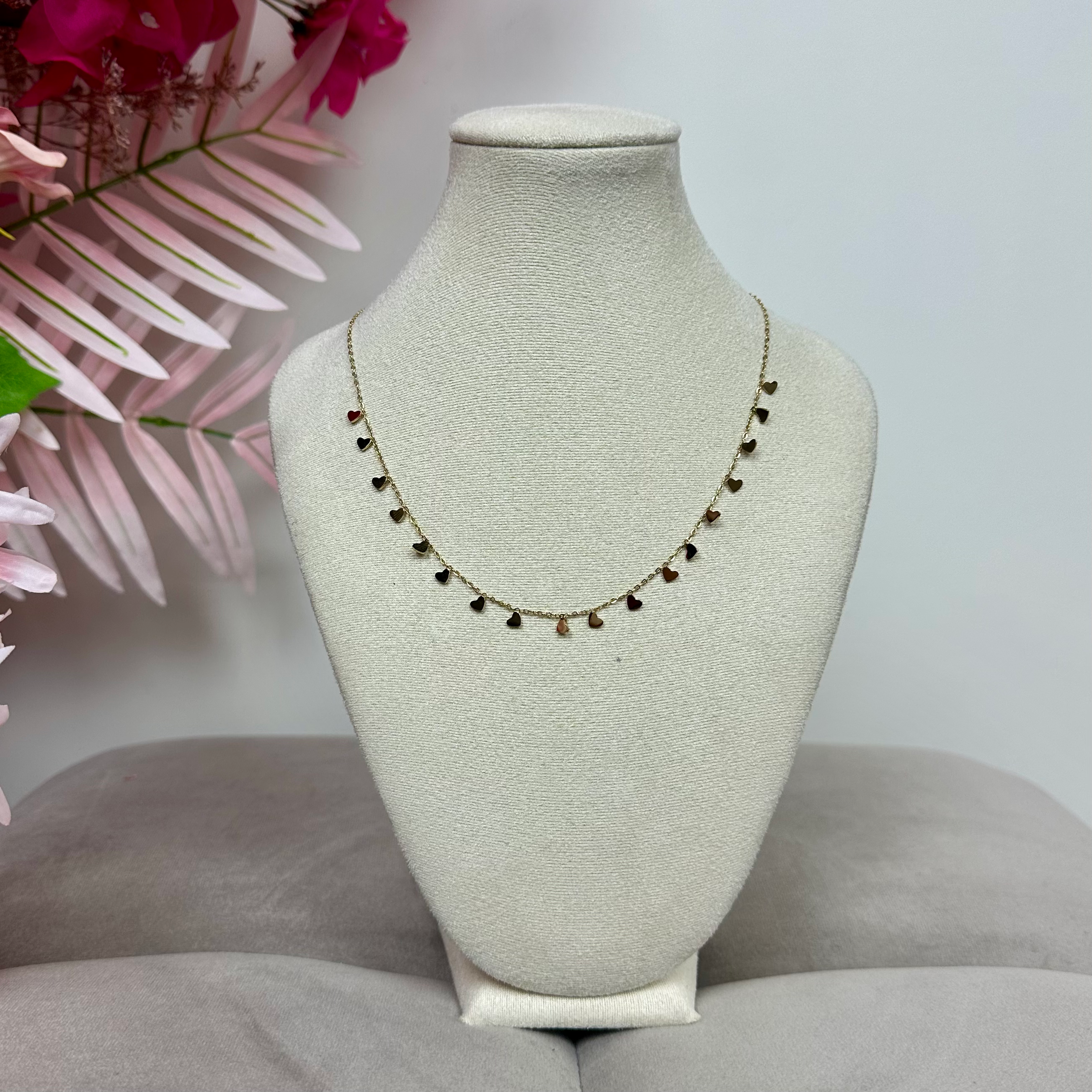 Little heart necklace gold