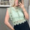 Thumbnail: Lace top green
