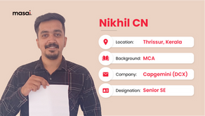 Salesman to Senior Engineer, Nikhil’s incredible journey at Masai
