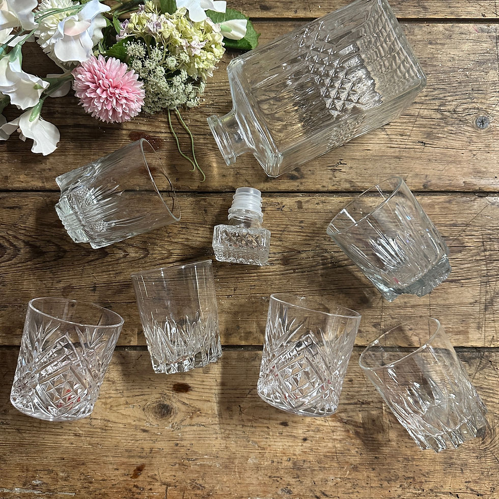 Miniature : MAXENCE - 1 Carafe & 6 verres à Whisky
