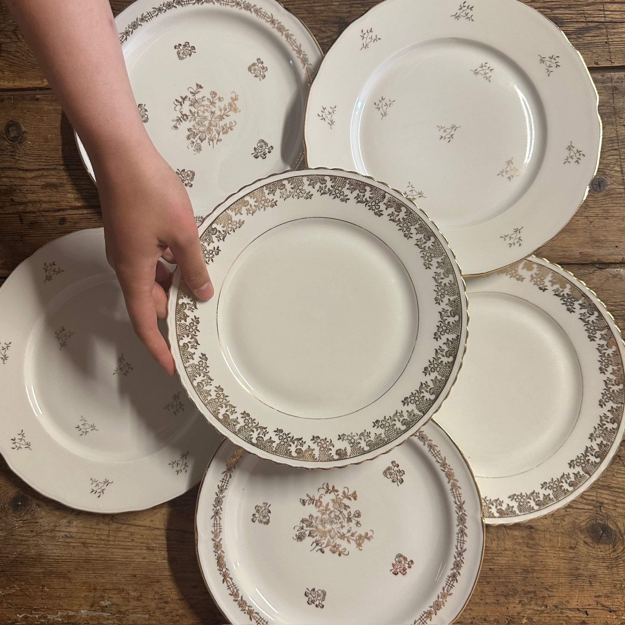 MARTINE - 6 Assiettes  plates