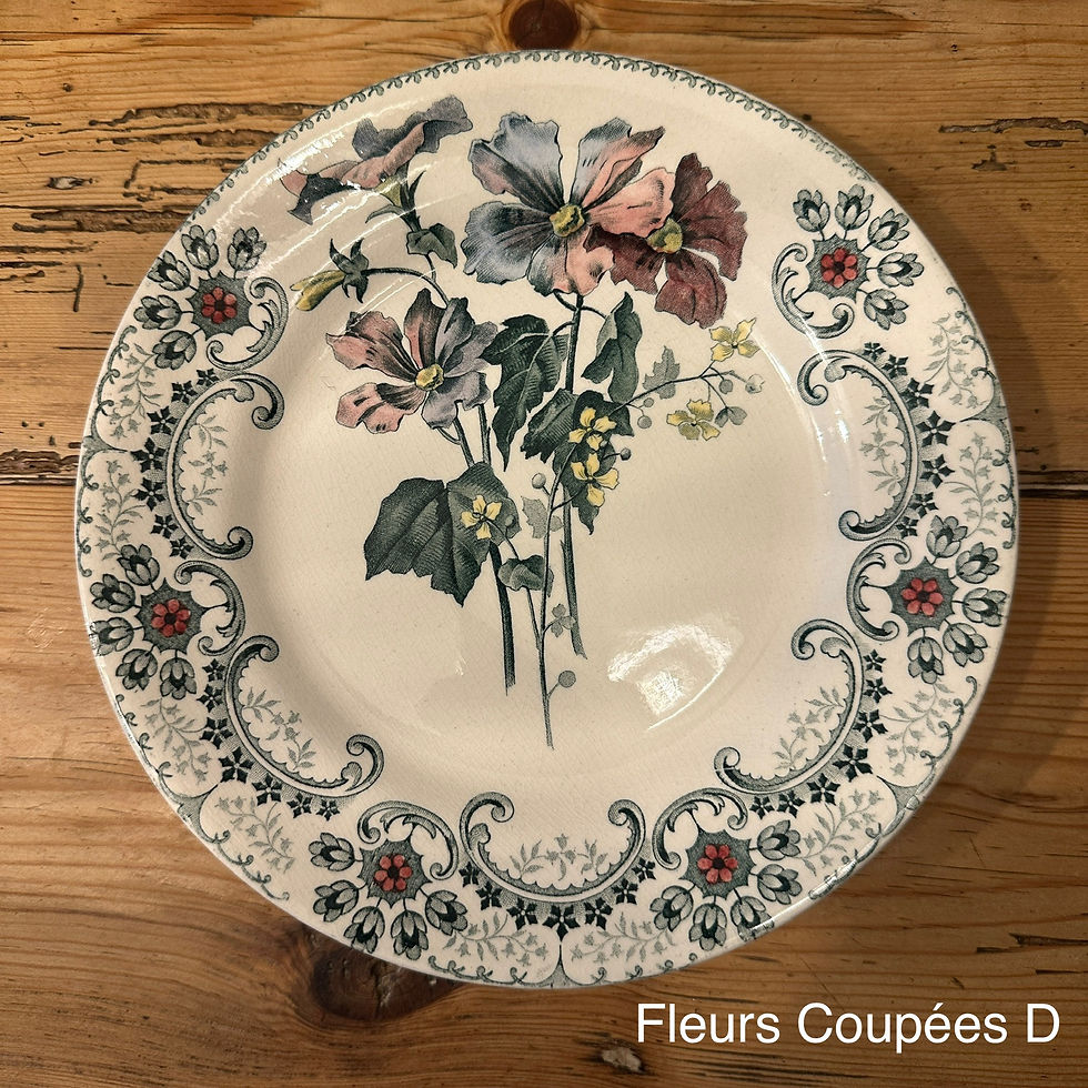 Miniature : TERRE DE FER -Polychrome - Assiette à dessert