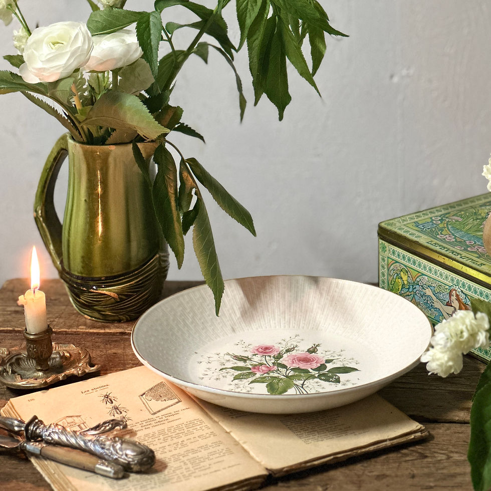 Miniature : PORCELAINE  - Bucolique Vert Menthe - Pièces de Forme 