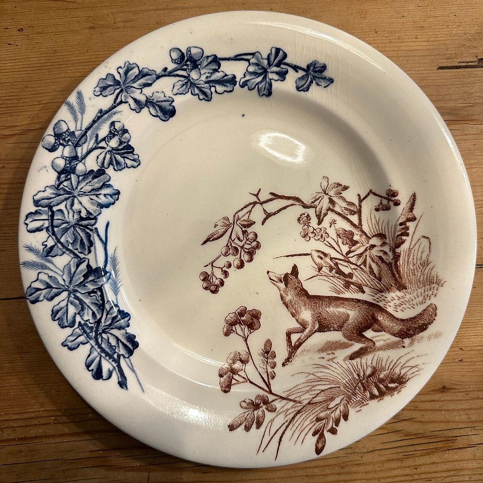 Miniature : BLEUETTE - 6 Assiettes à entremets