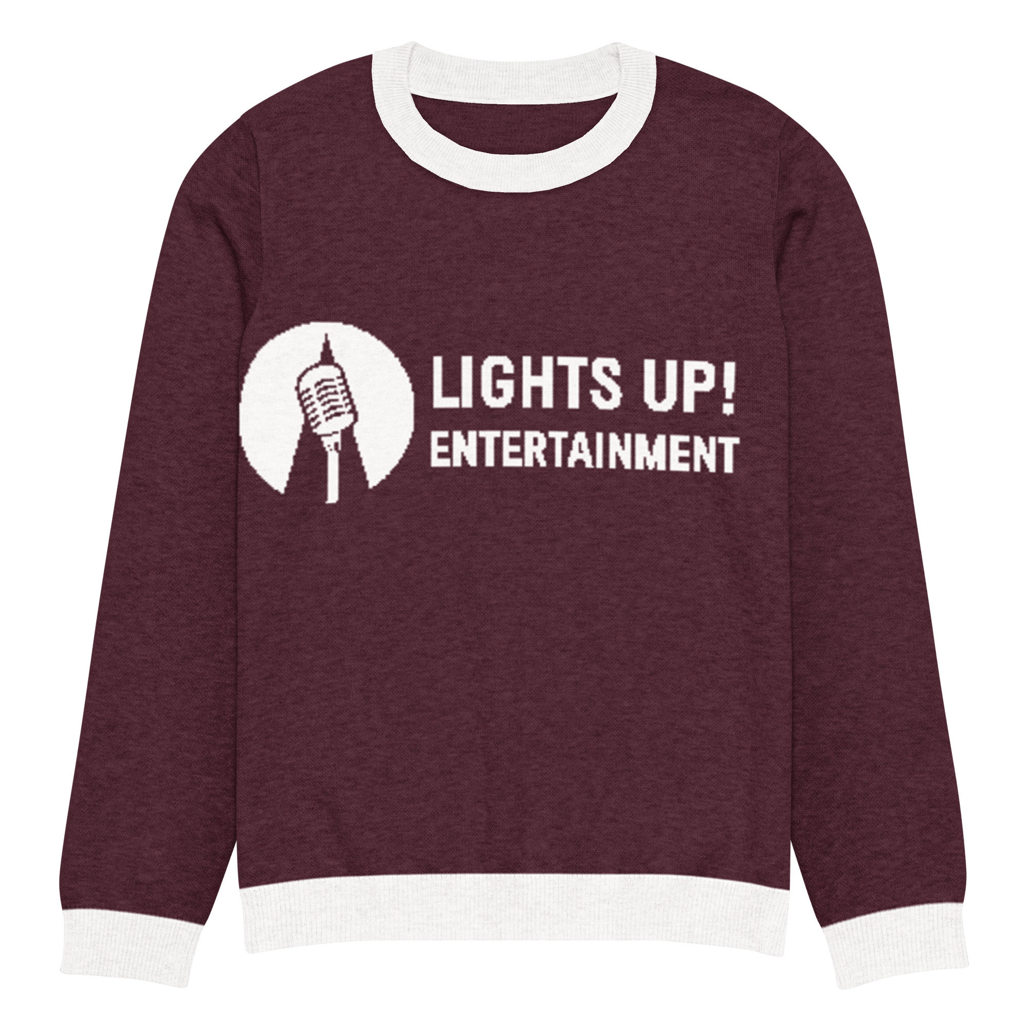 Knitted crew neck sweater