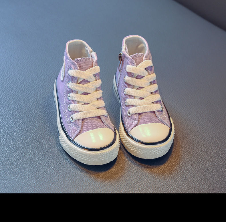 Thumbnail: Kids’ Mid-Top Canvas Shoes