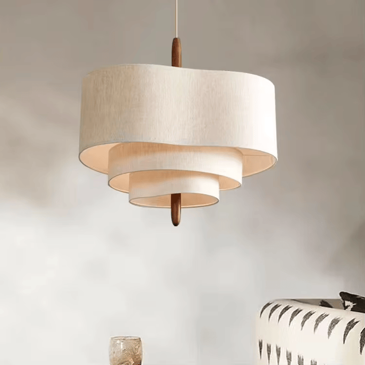 lampara colgante lino