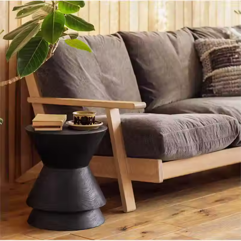 mesa madera negra