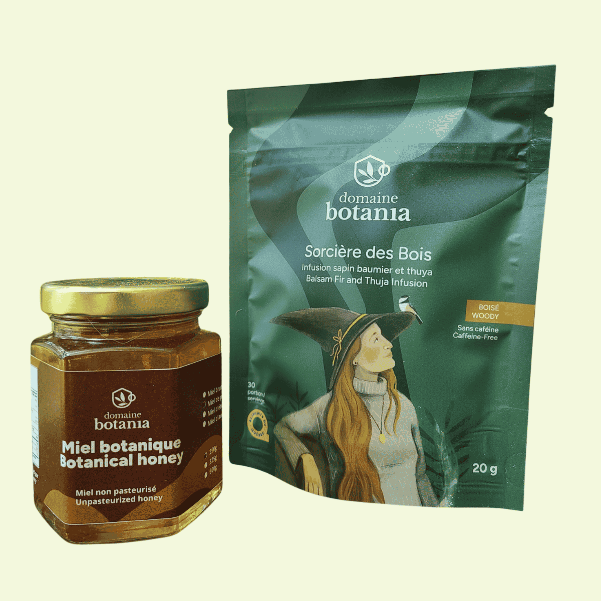Duo miel et infusion