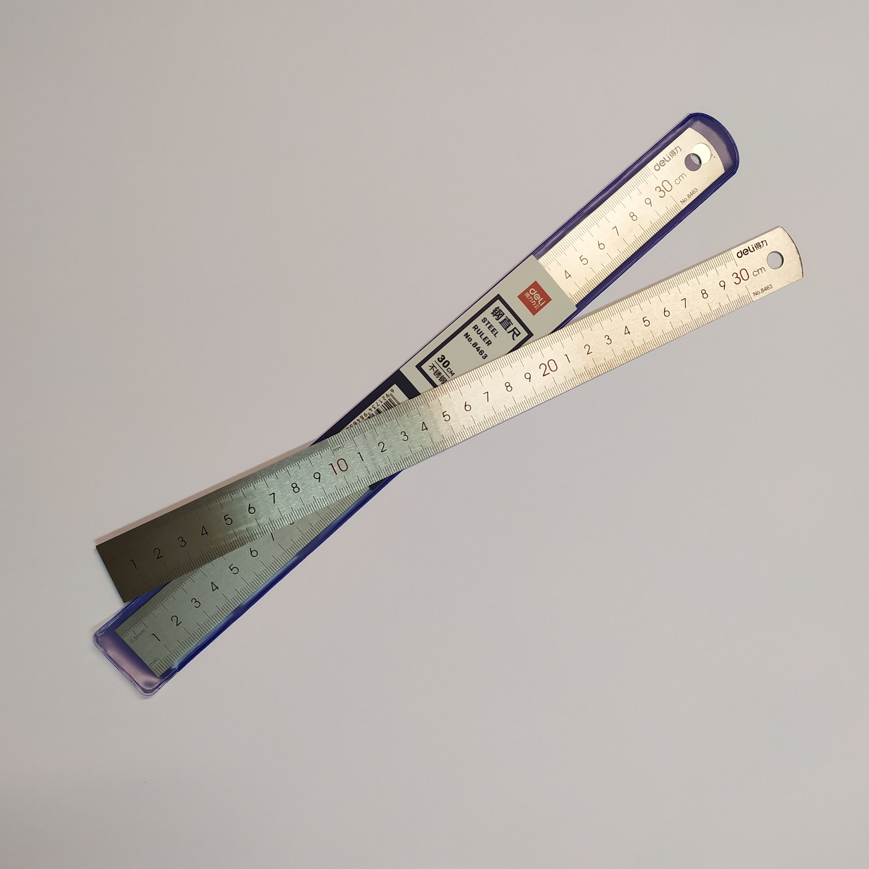 Deli סרגל מתכת 30 ס"מ