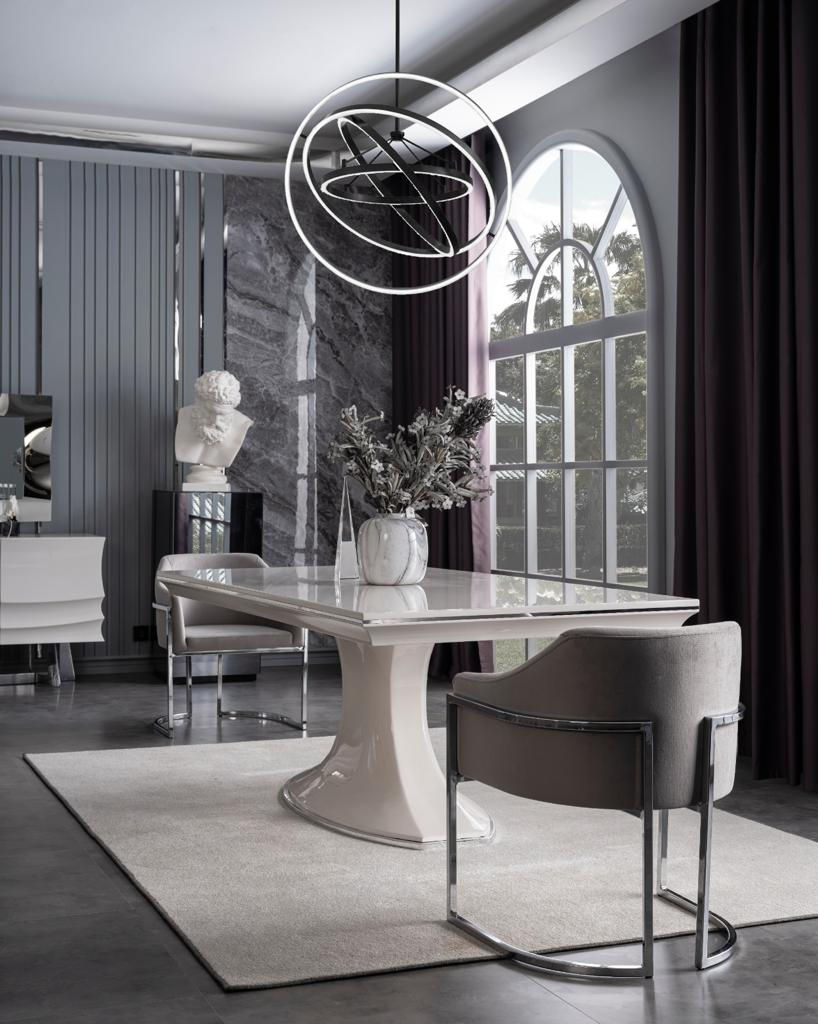 الصورة المصغرة: Druig Ekru Yemek Odası Takımı