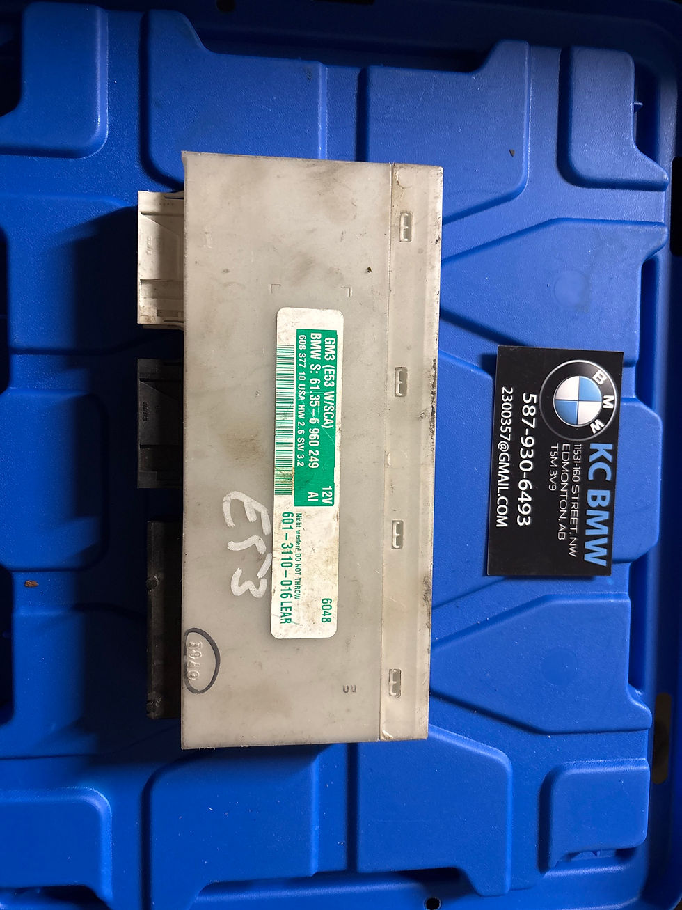 BMW E53 X5 series GM 3 GENERAL BASIC BODY CONTROL UNIT GM3 GMIII W/SCA 6960249