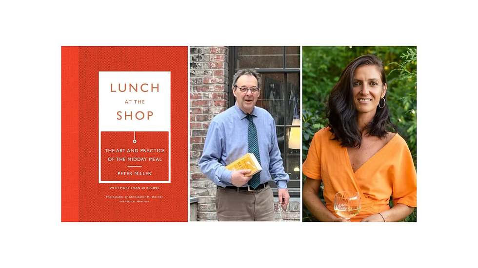 Lunch at the Shop: An Evening with Peter Miller and Michela Tartaglia