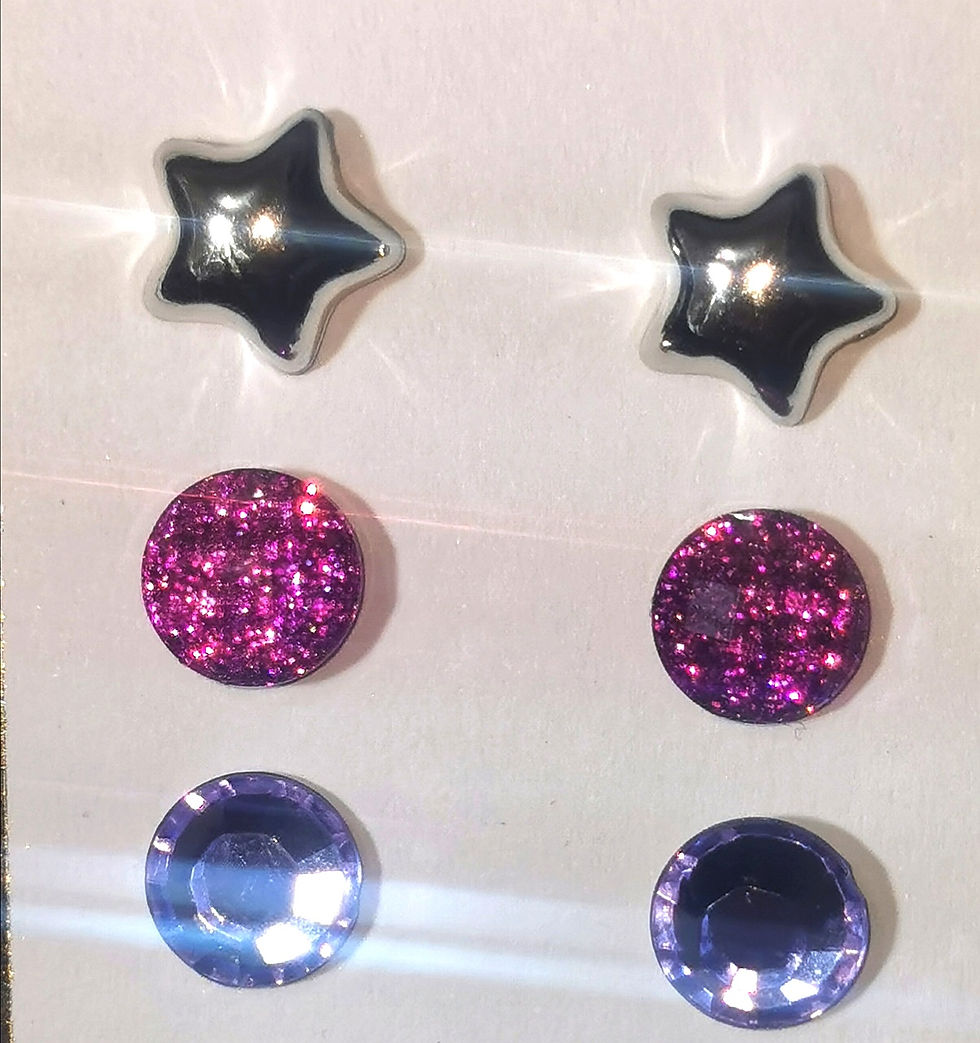 Thumbnail: Handcrafted Beautiful Stud Sets in 3 & 4 packs 