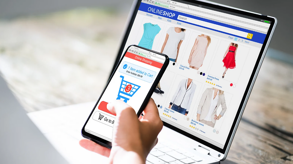 website shopping page