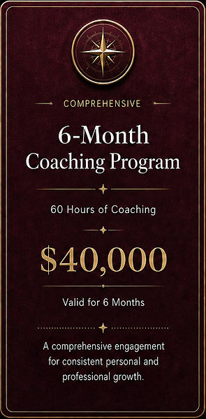 package for personal and professional development coach long term coaching transformation human development coaching