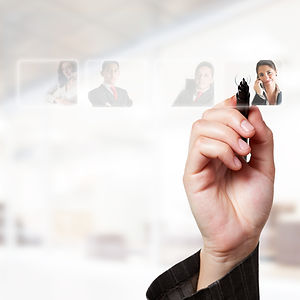 Human Resources concept_ choosing the pe