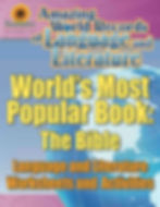WORLD'S MOST POPULAR BOOK: THE BIBLE—Language and Literature Worksheets