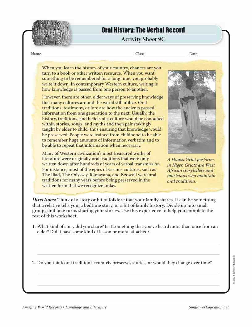 Thumbnail: THE WORLD'S OLDEST LIVING LANGUAGE: ABORIGINAL OR KHOISAN—Worksheets