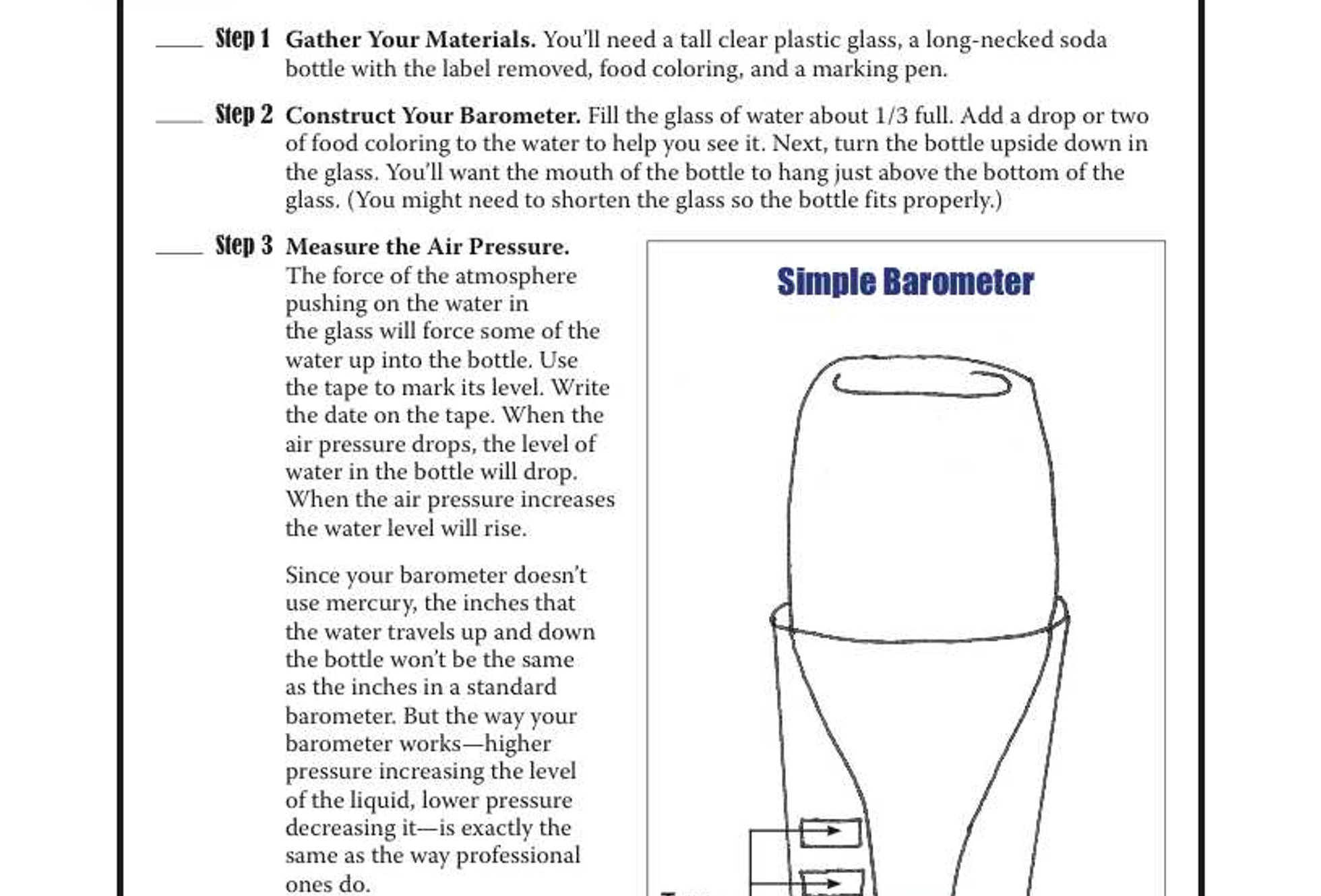 Amazing World Record of Weather: LOWEST AIR PRESSURE—Worksheets and