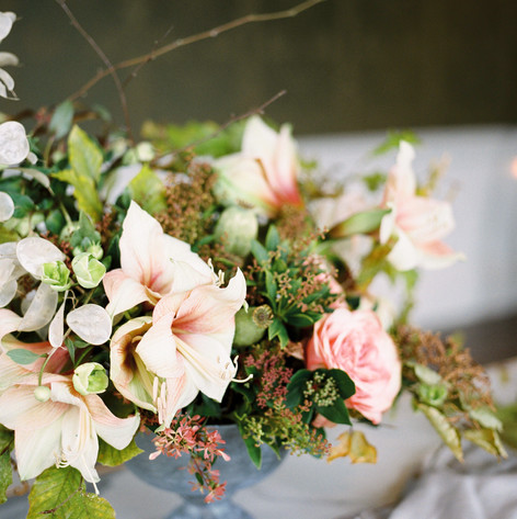 Winter Wedding Table Centre