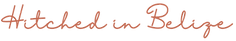 Hitched in Belize text Logo