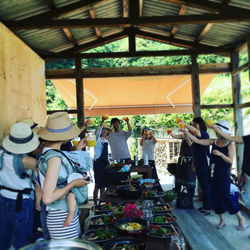 海と山のテラスお披露目を兼ねて、子育て中のママスタッフ中心のイベント。夏休みは満喫できたかな?_#awajiisland #淡路島 #partageumisola #パタジェウミソラ