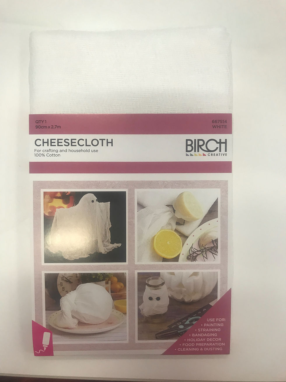 Muslin Cheesecloth pkt Fabric Frenzy