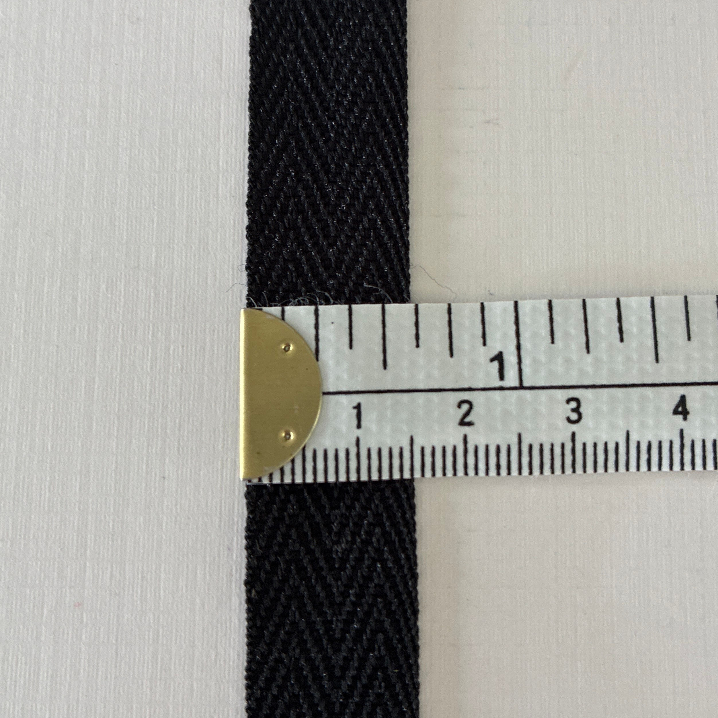 10mts x 15mm Polyester Tape Black