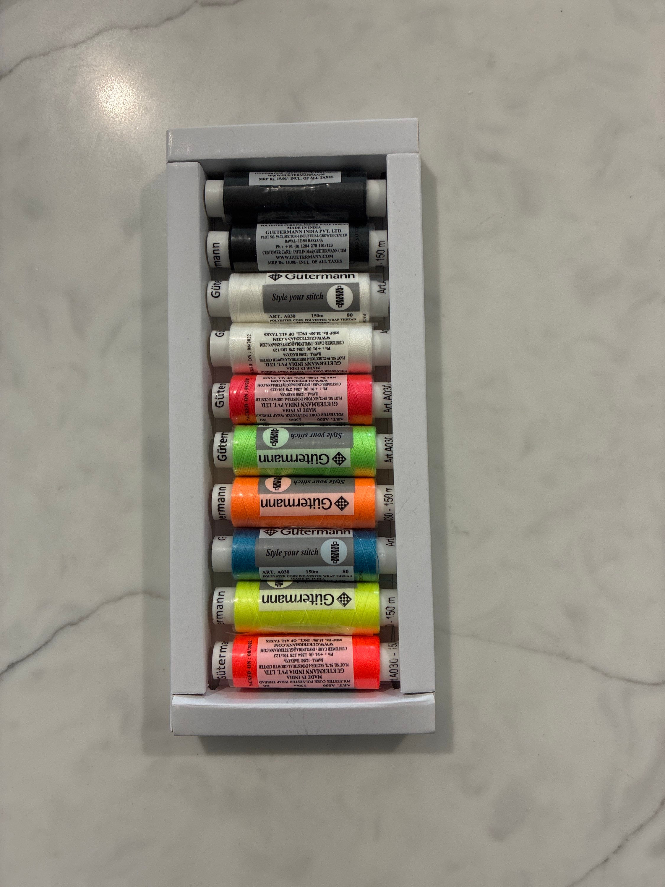 Col4 Gutermann Box 10 x 150mts Poly Thread