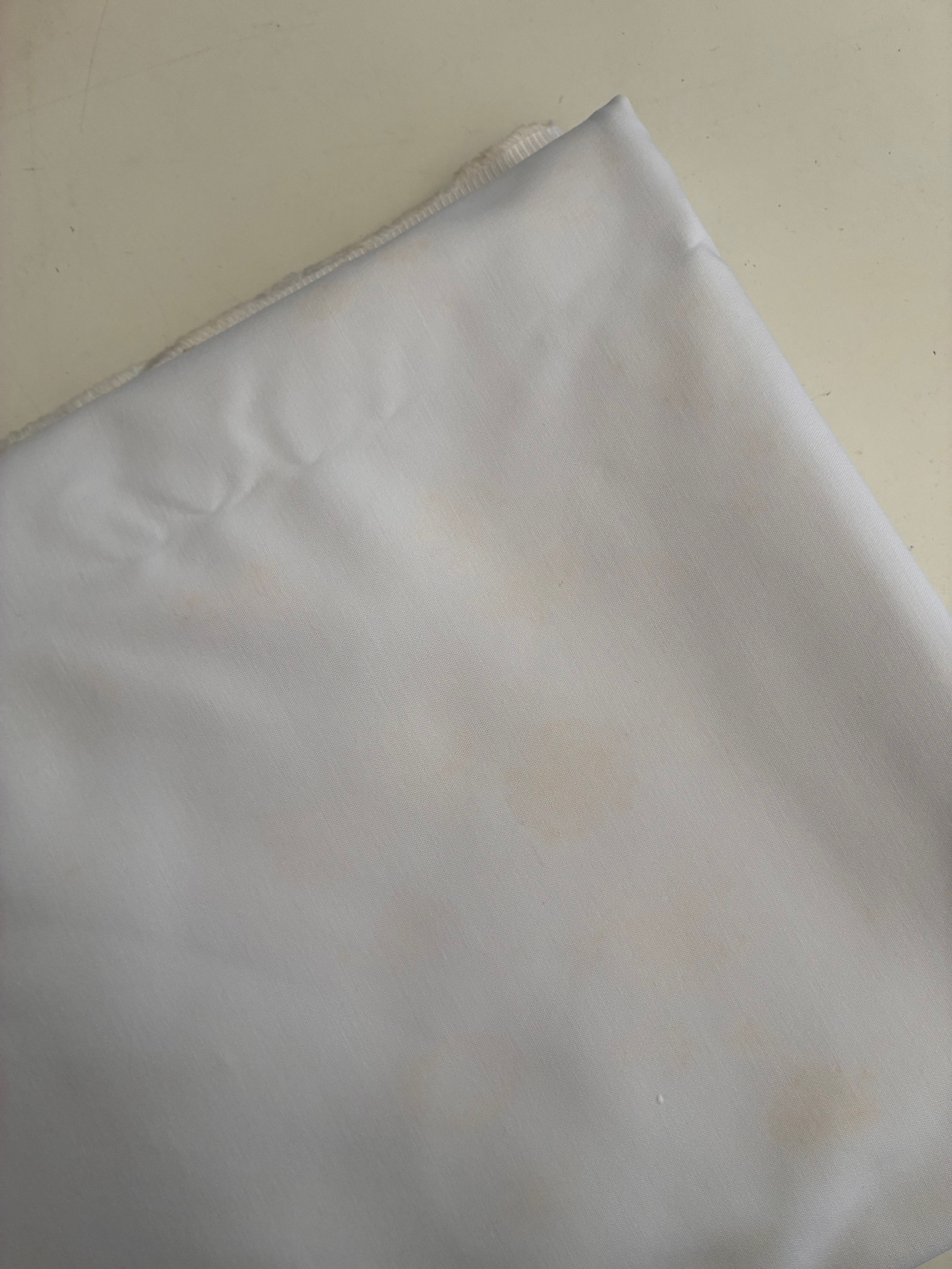 2mts White Stretch Sateen