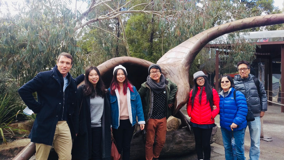 Bunjil at the entrance to Healesville Sanctuary.