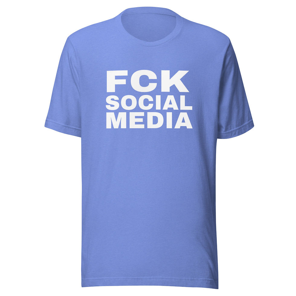Thumbnail: Unisex t-shirt "FCK SOCIAL MEDIA"