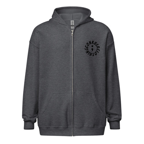 パーカー・フーディ STIGMA 22 ZIPPER OVERSIZED HEAVY SWEAT HOODIE BLACK 22STHD05 Unisex heavy blend zip hoodie -